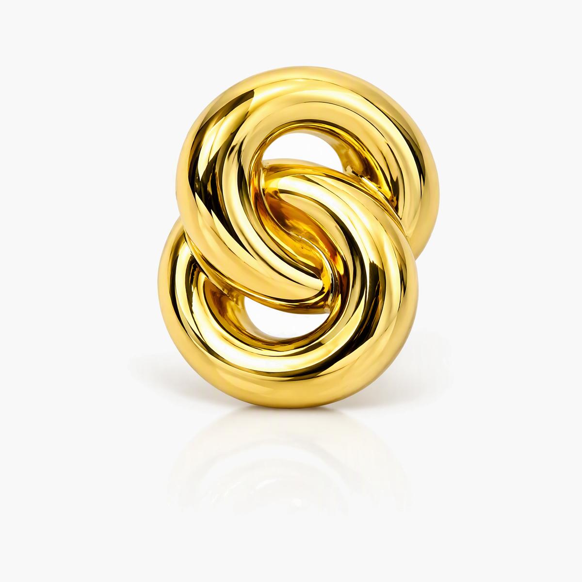 Interlocking Knot Stud Earrings