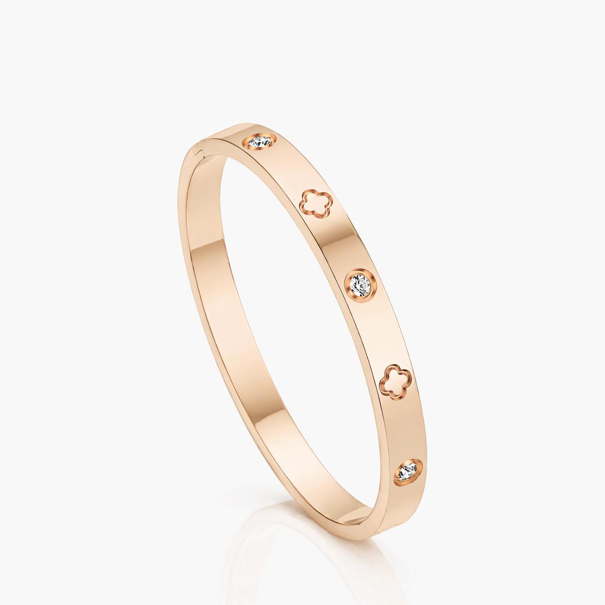 Four-Leaf Clover Bangle