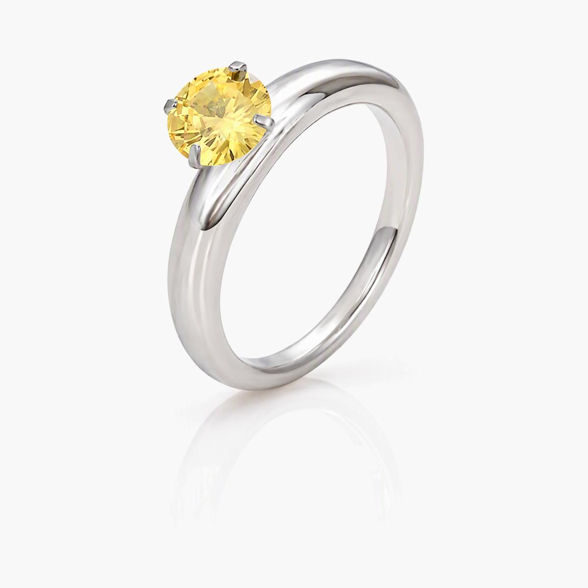 Minimalist Solitaire Ring