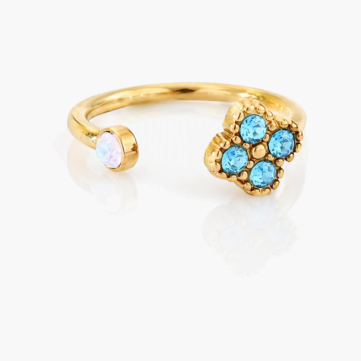 Dainty Four-Leaf Clover Ring
