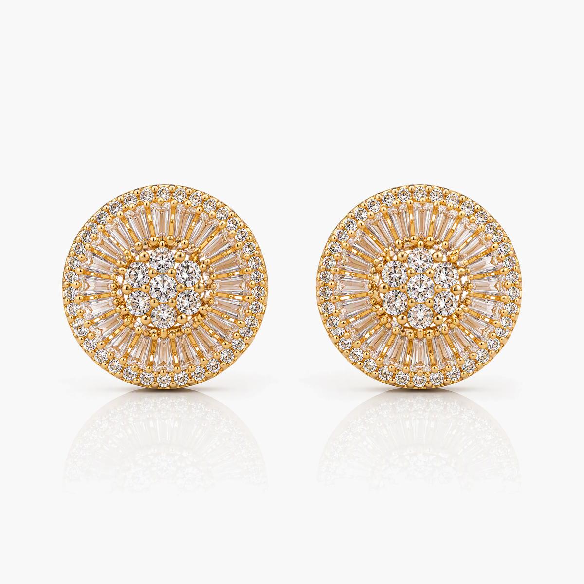Elegant Flower Stud Earrings