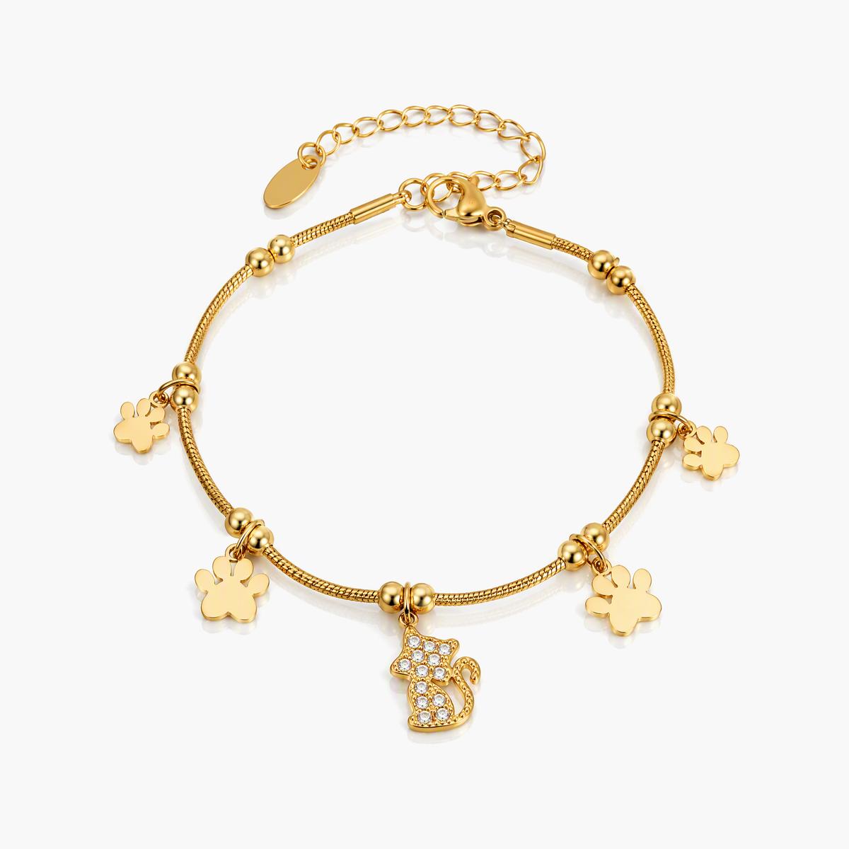 Cute Cat Charm Bracelet