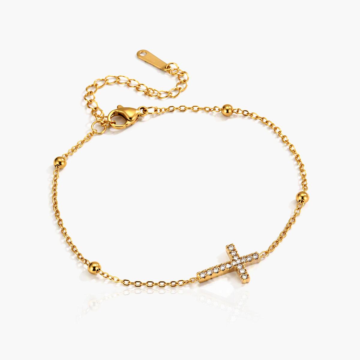 Dainty Cross Bracelet