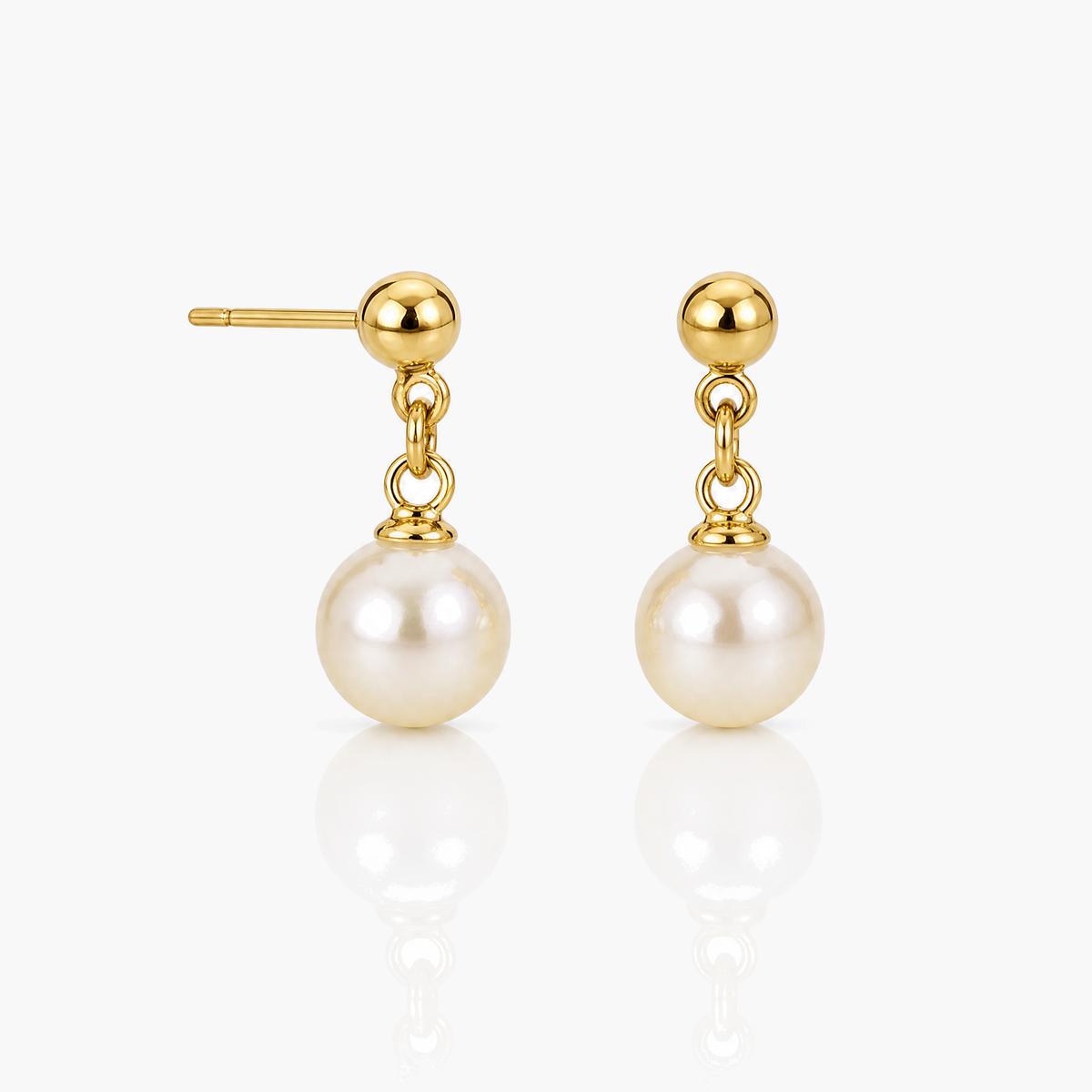 Dainty Pearl Drop Earrings