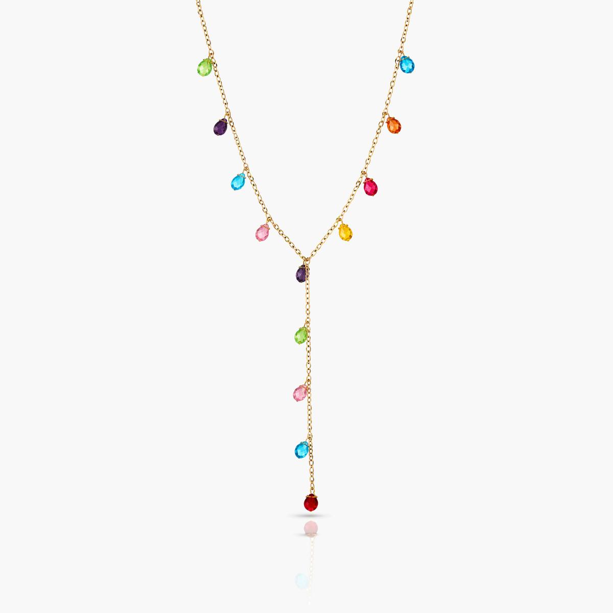 Dainty Teardrop Y-Necklace
