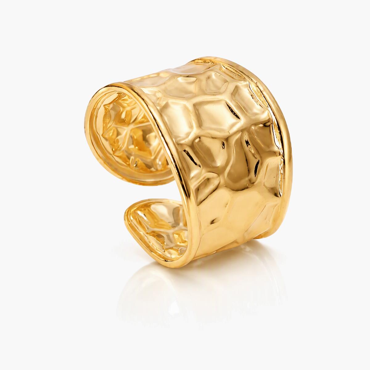 Star Charm Open Cuff Ring