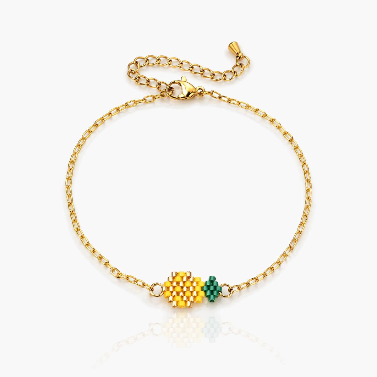 Cute Beaded Charm Bracelet