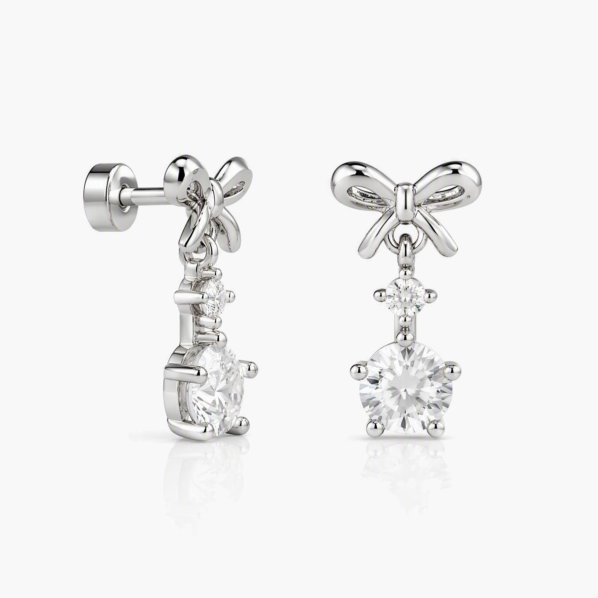 Cute Bow Knot Drop Earrings