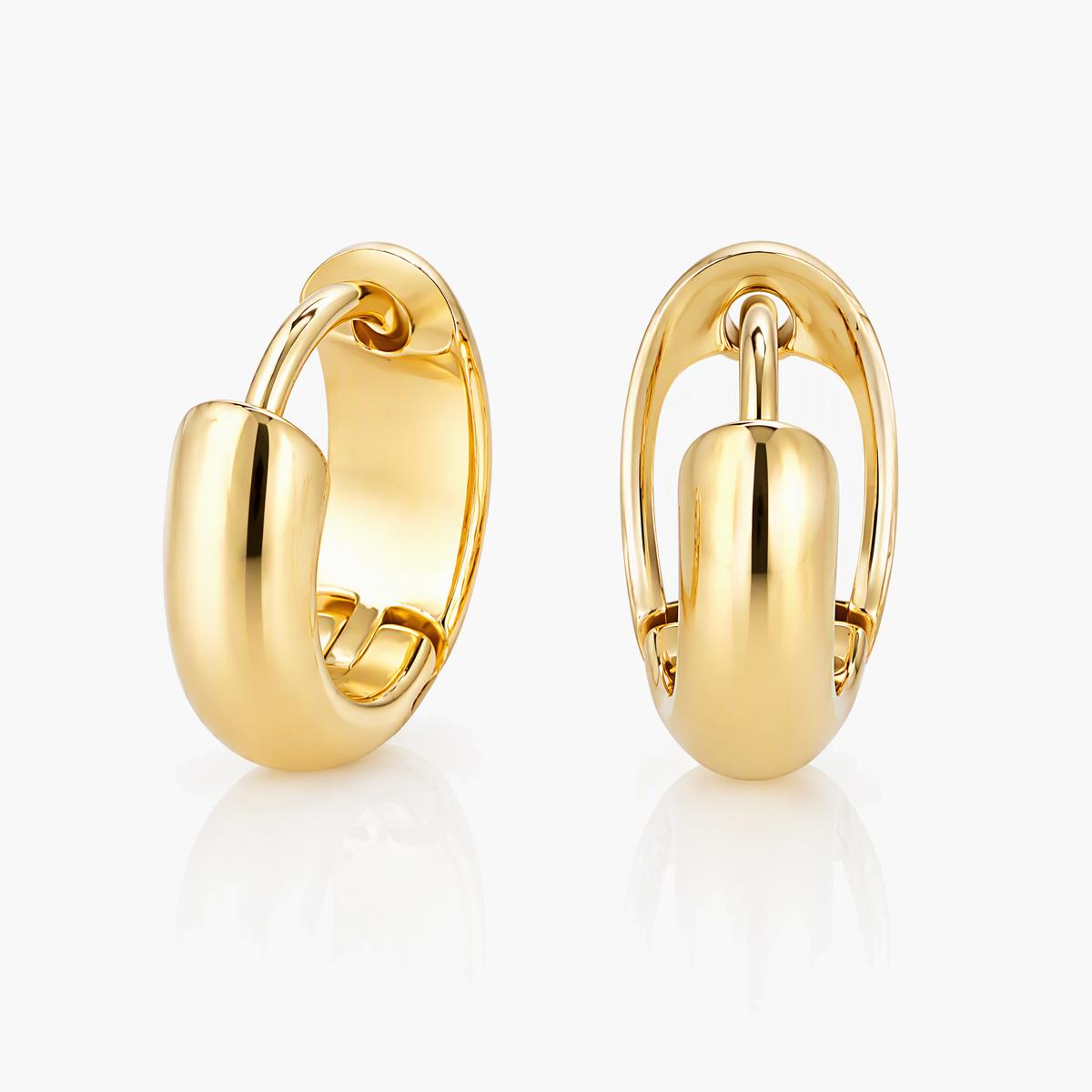 Minimalist Open Cuff Hoop Earrings