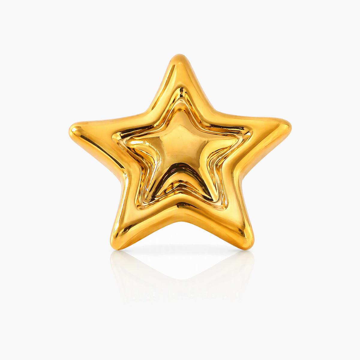 Layered Star Stud Earrings