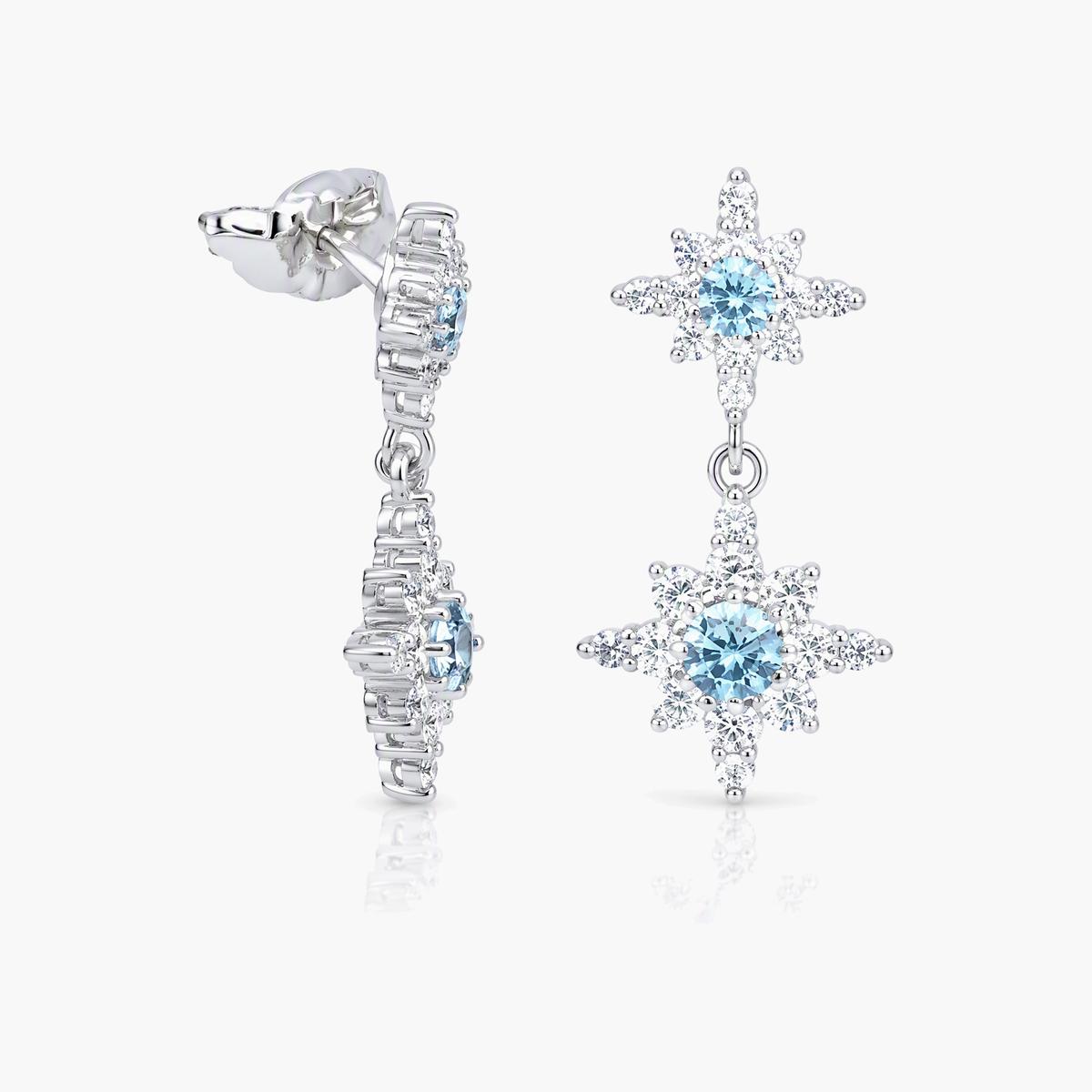 Dainty Star Drop Earrings