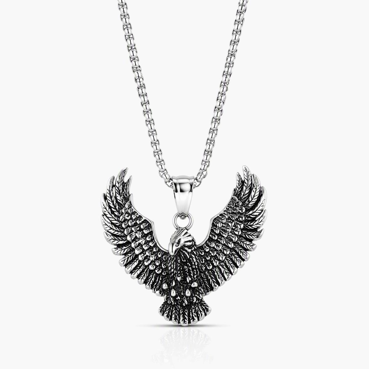 Vintage Eagle Pendant Necklace