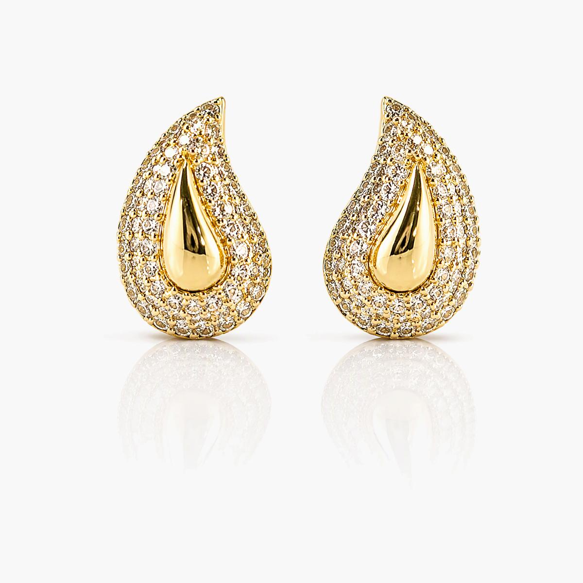 Teardrop Stud Earrings