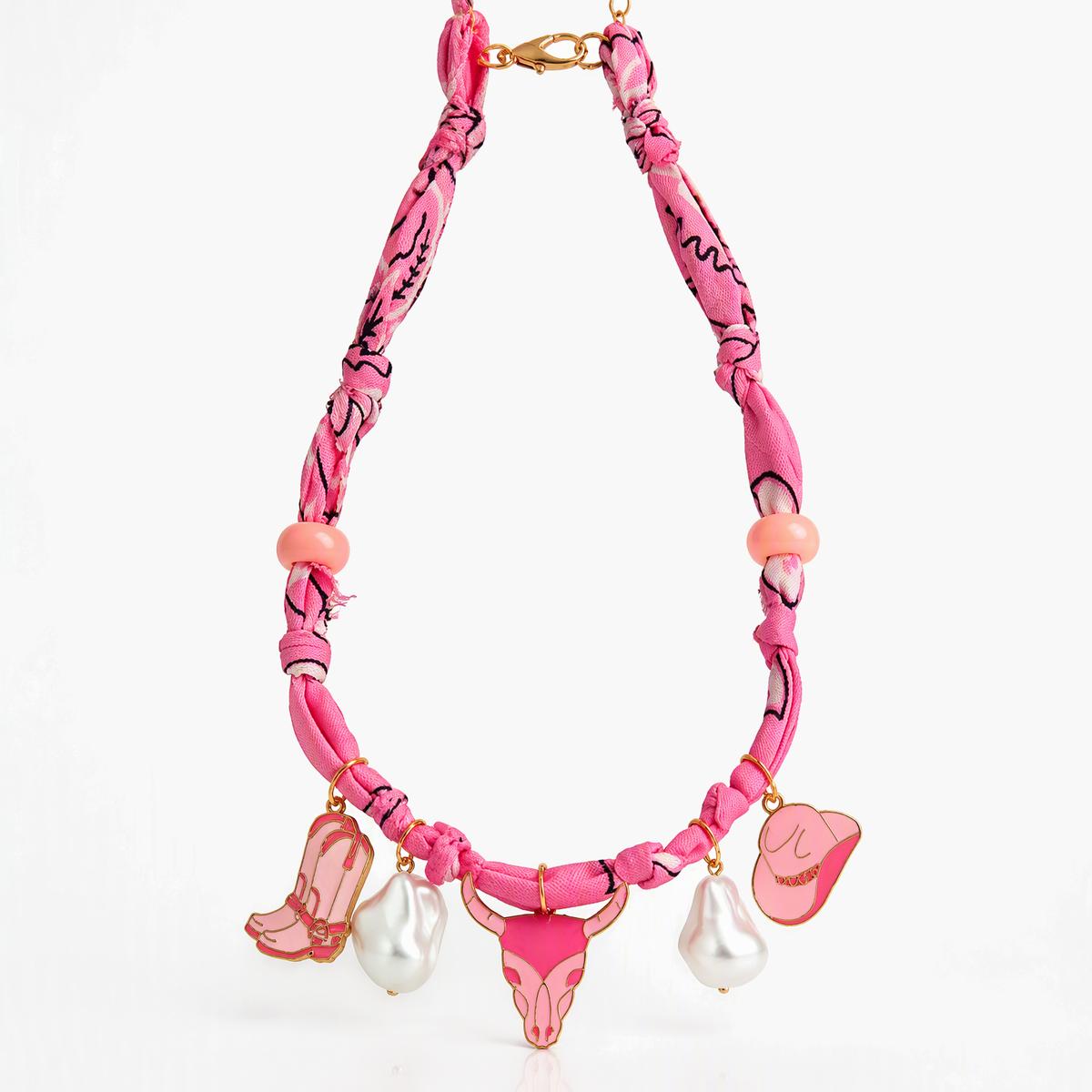 Boho Braided Charm Necklace