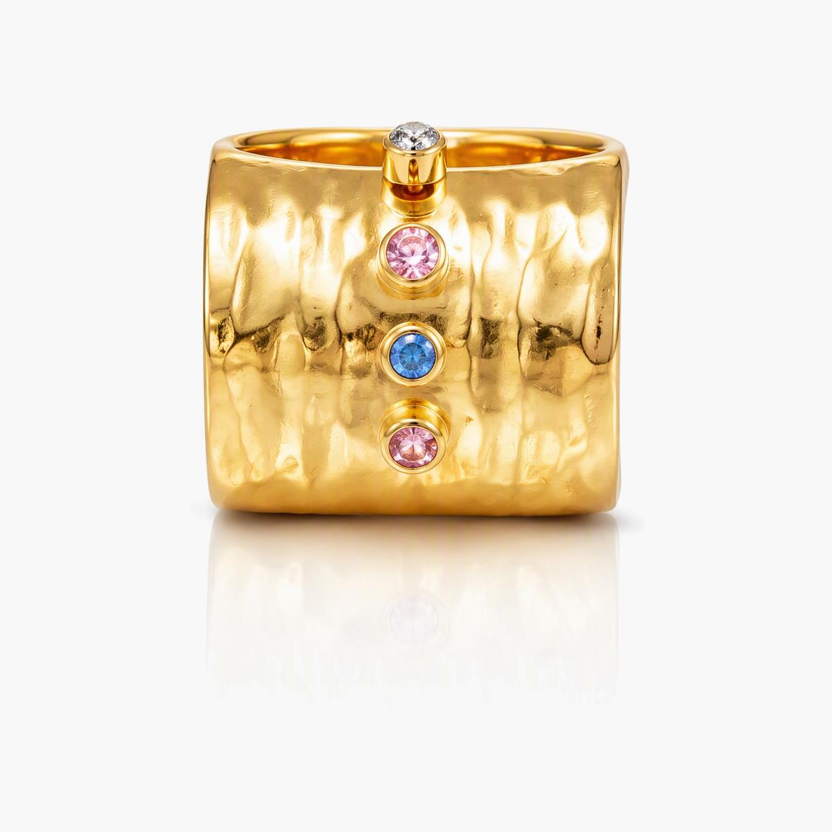 Trendy Anchor Charm Ring
