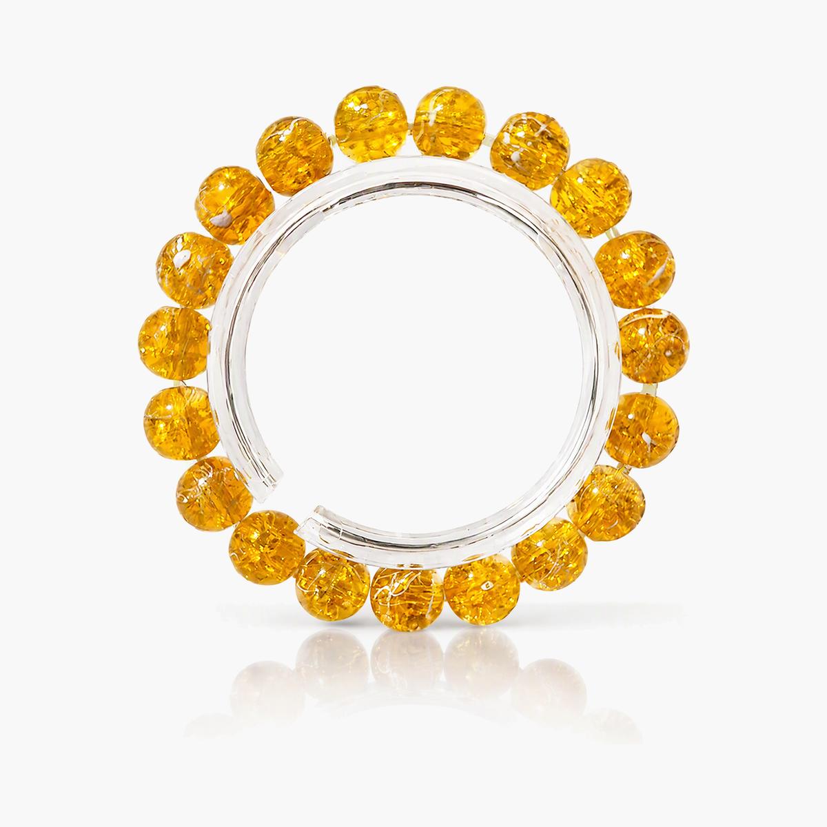 Trendy Crackle Bead Bracelet