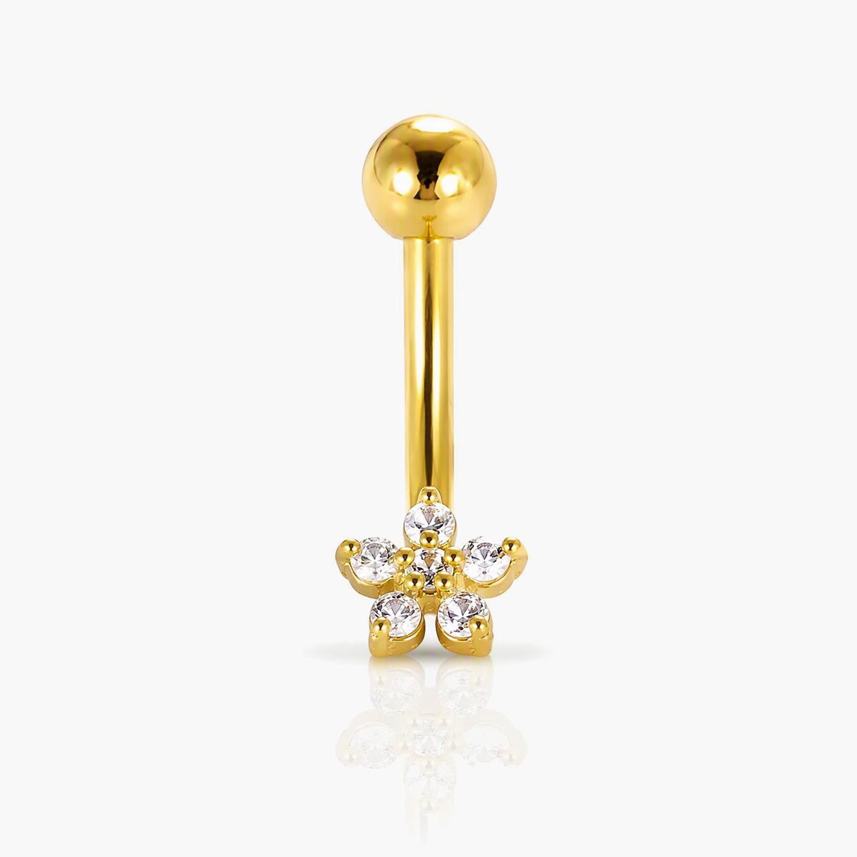 Flower Cluster Belly Ring