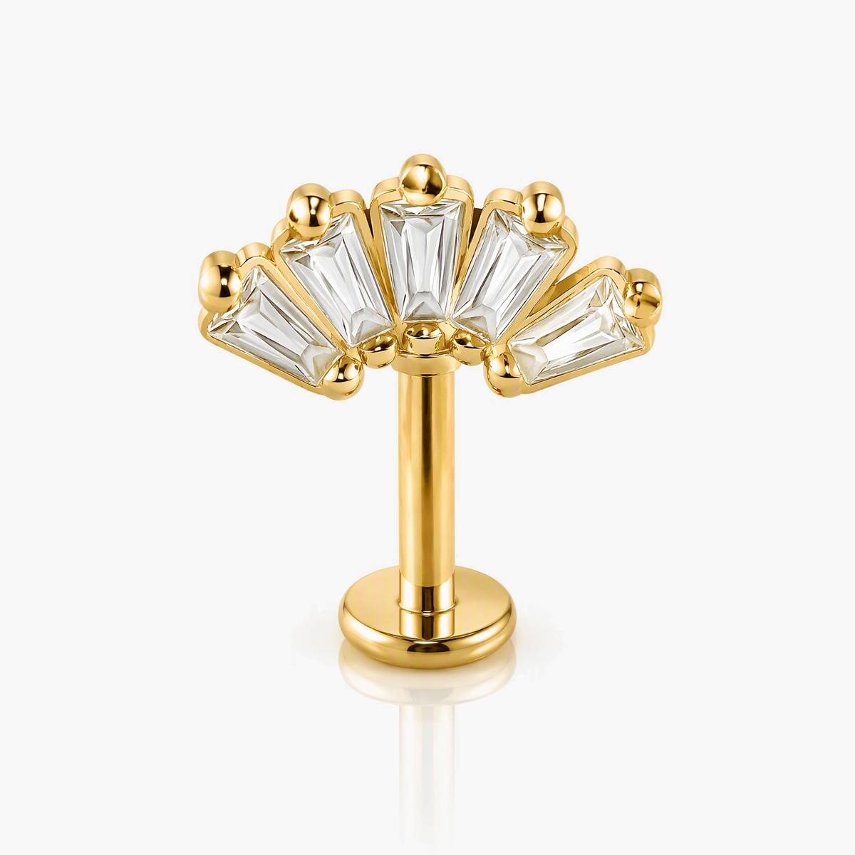 Elegant Fan Shape Cartilage Stud