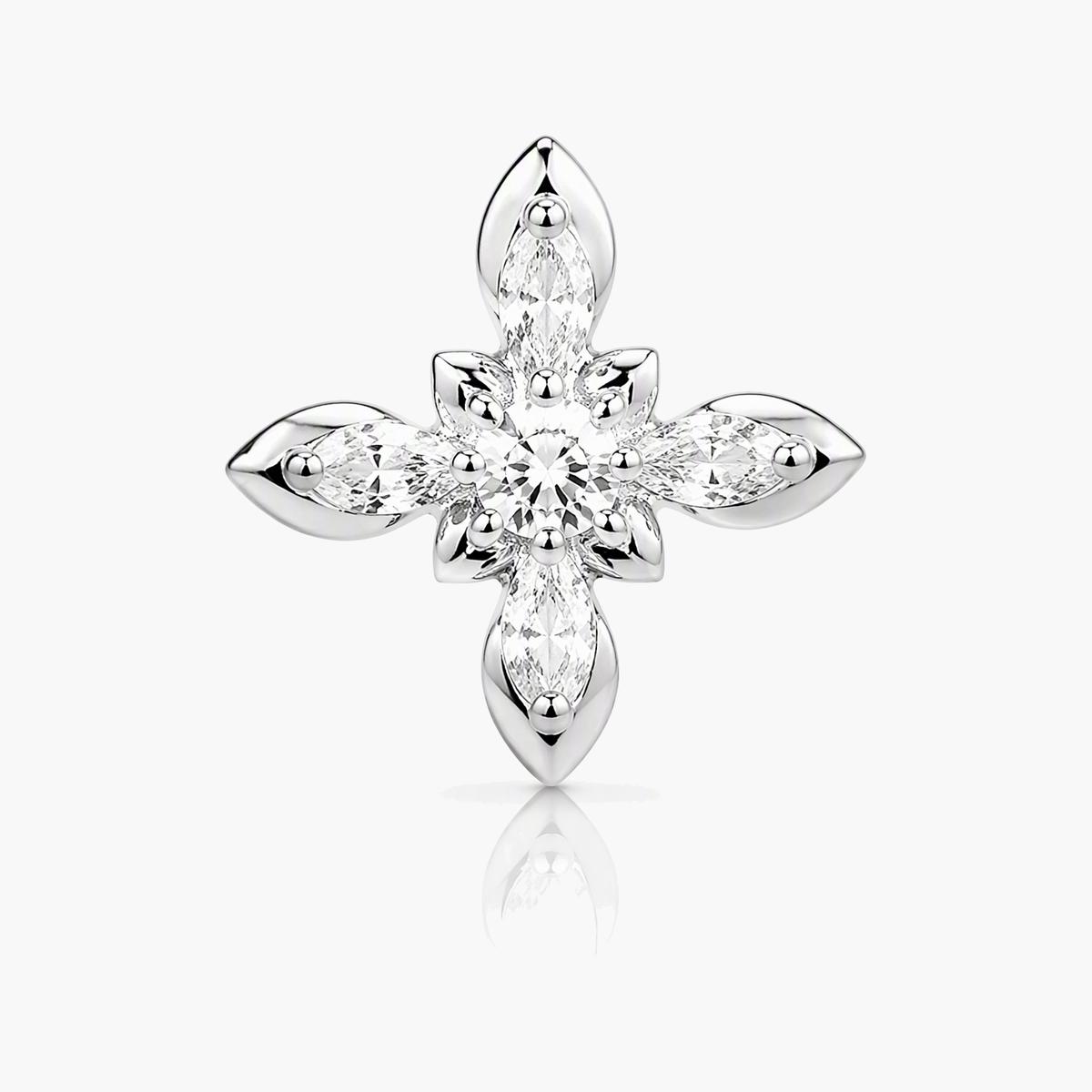 Dainty Four-Leaf Clover Stud Earrings