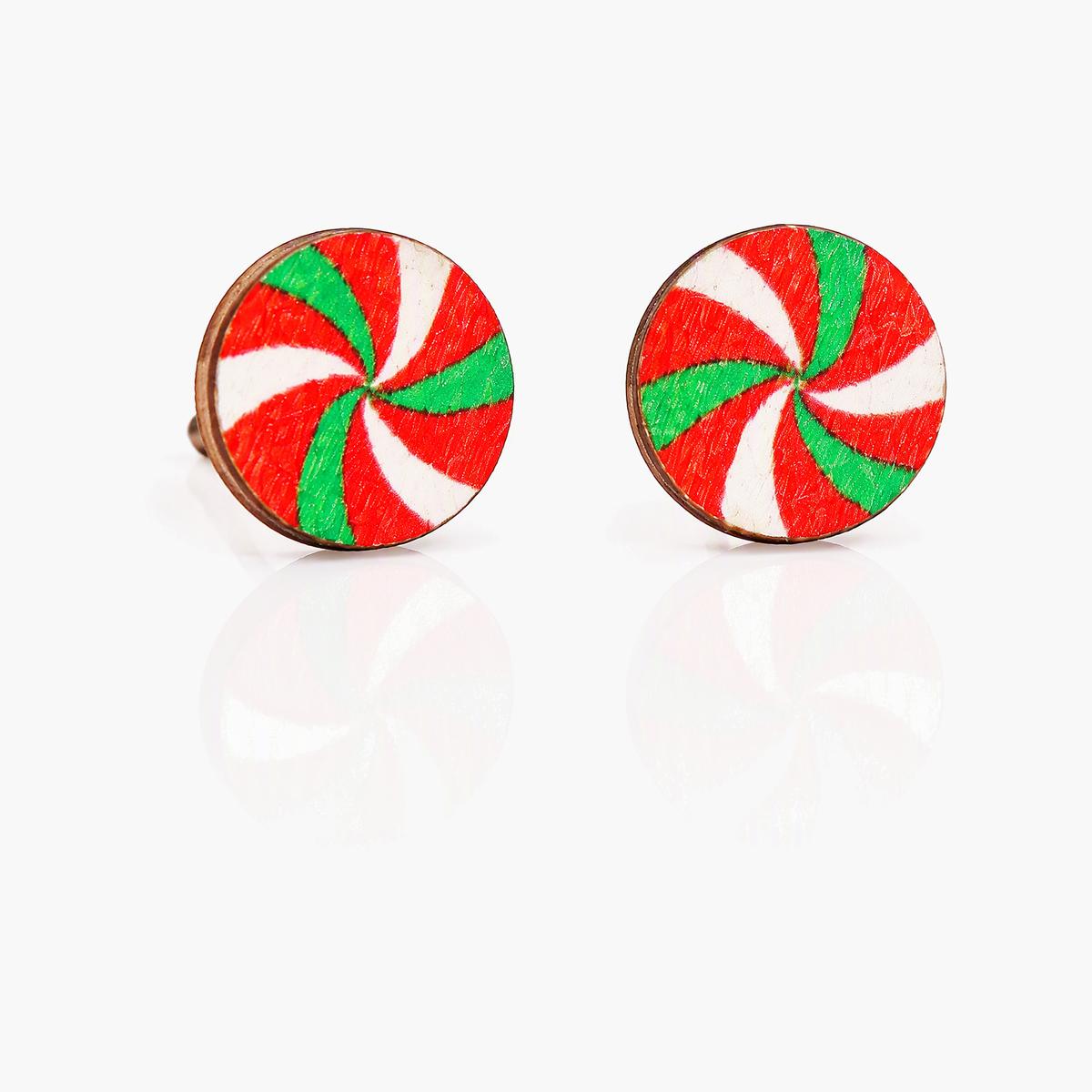 Cute Christmas Motif Stud Earrings