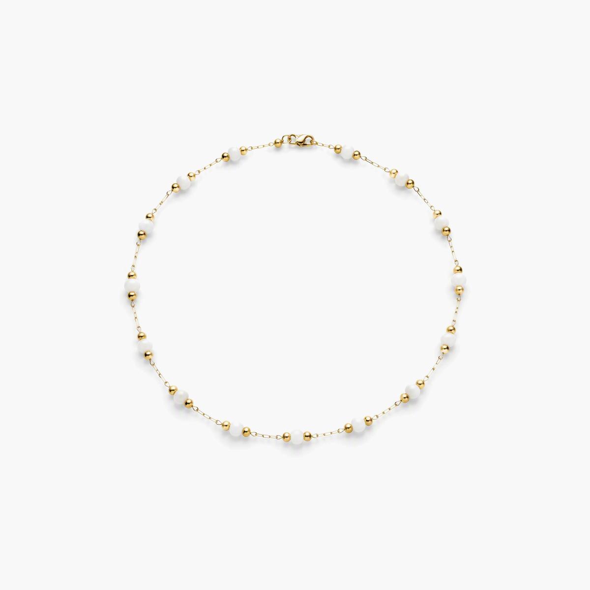 Dainty Multicolor Bead Necklace