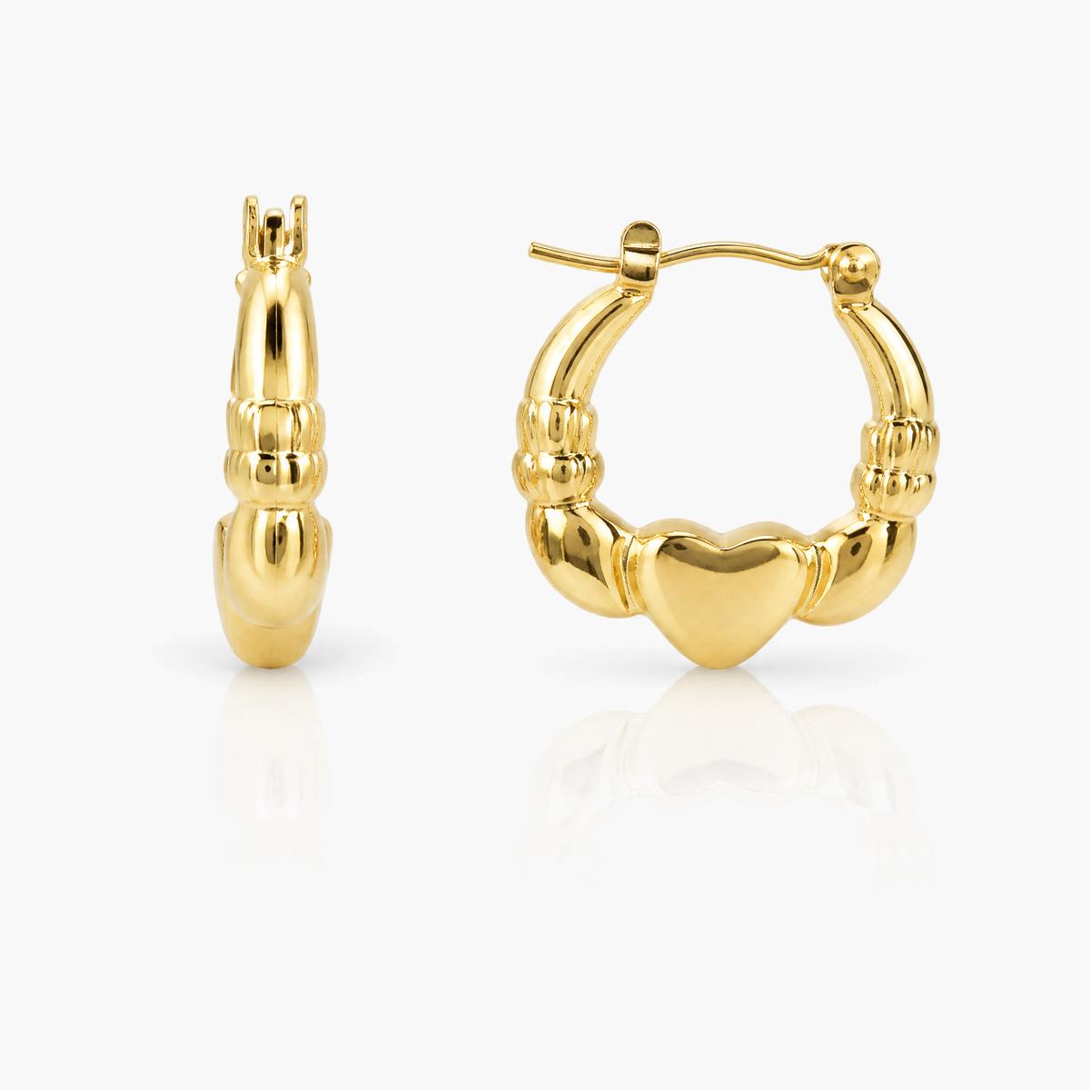 Textured Hoop Earrings