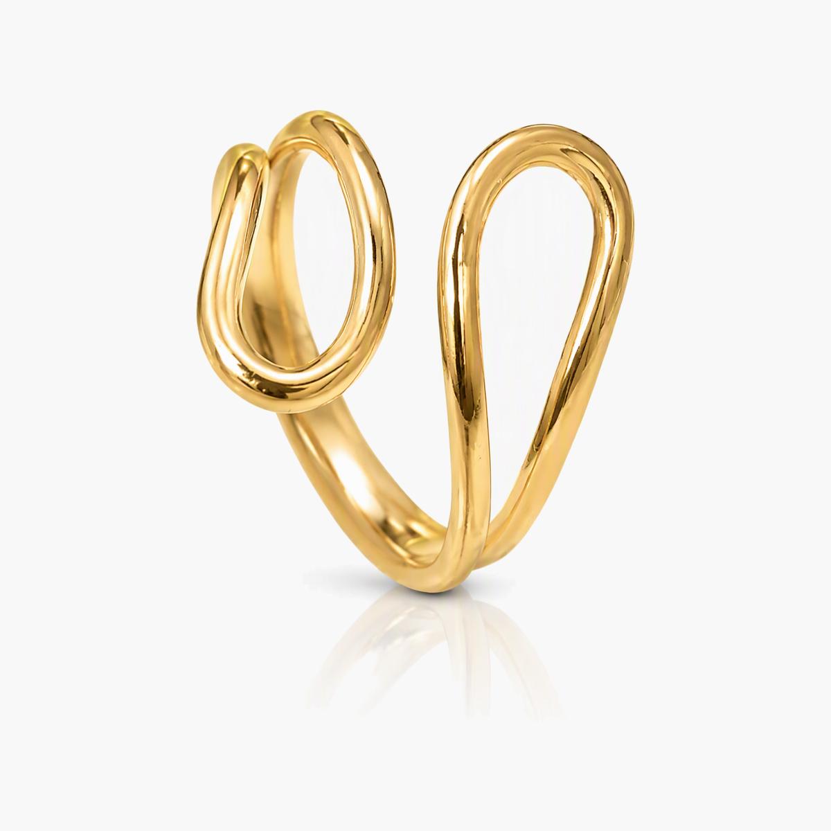 Minimalist Twisted Open Ring