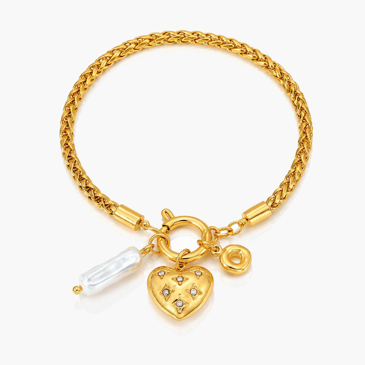 Trendy Heart Charm Bracelet