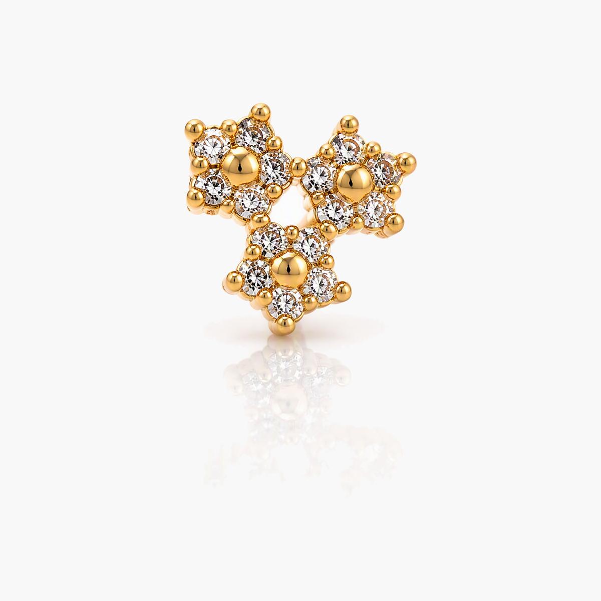 Open Heart Nose Stud