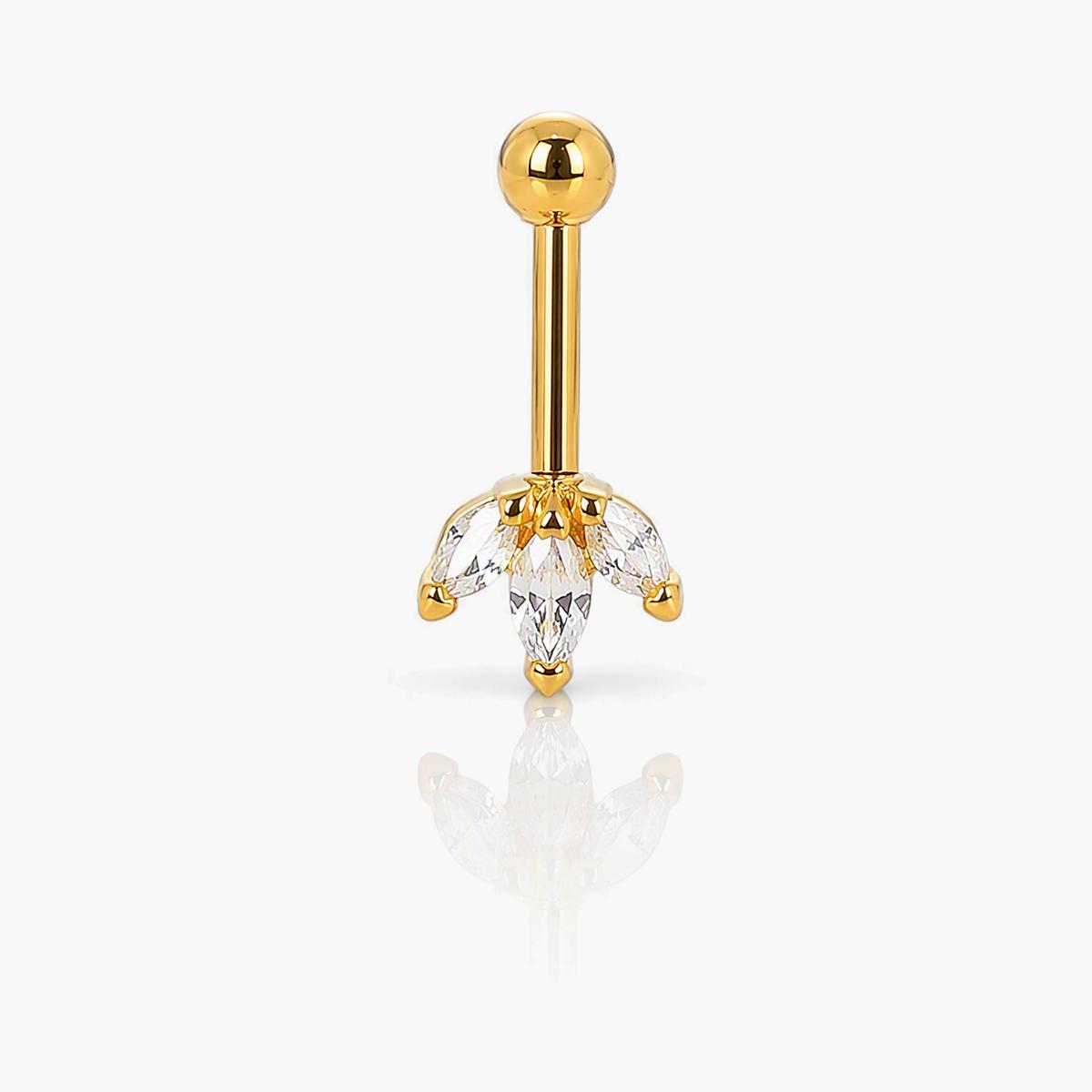 Dainty Flower Belly Ring