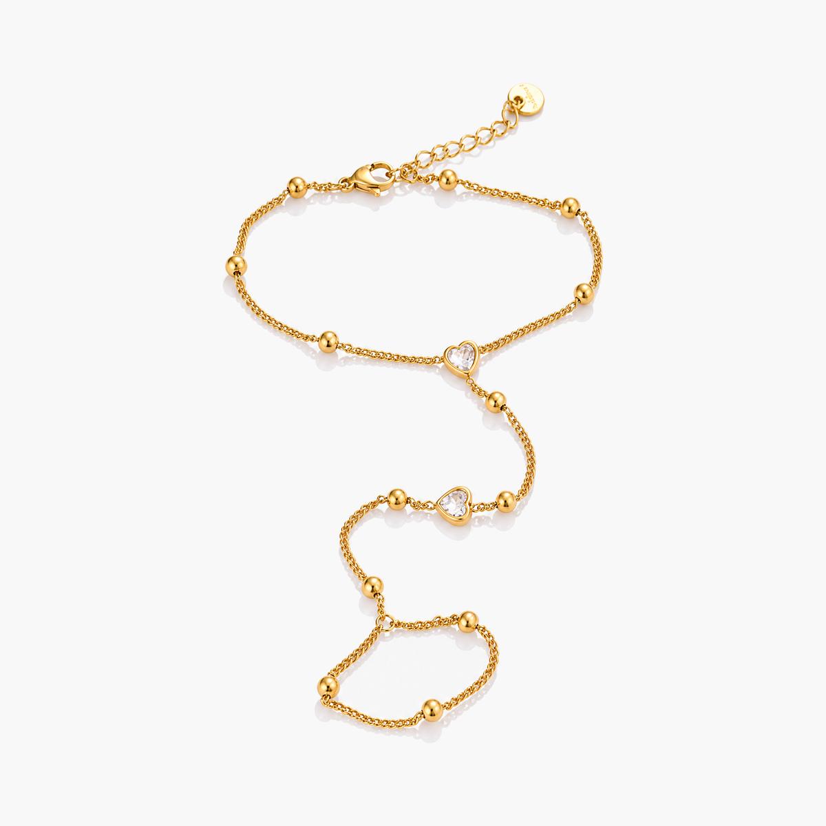Dainty Heart Charm Bracelet