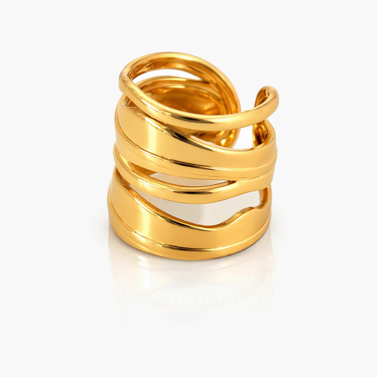 Trendy Multi-Layer Twist Ring