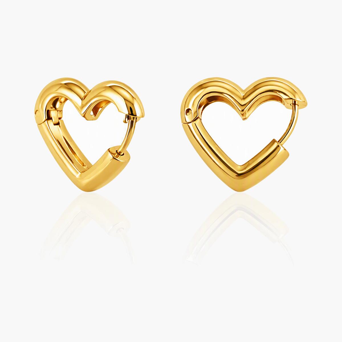 Heart Hoop Earrings