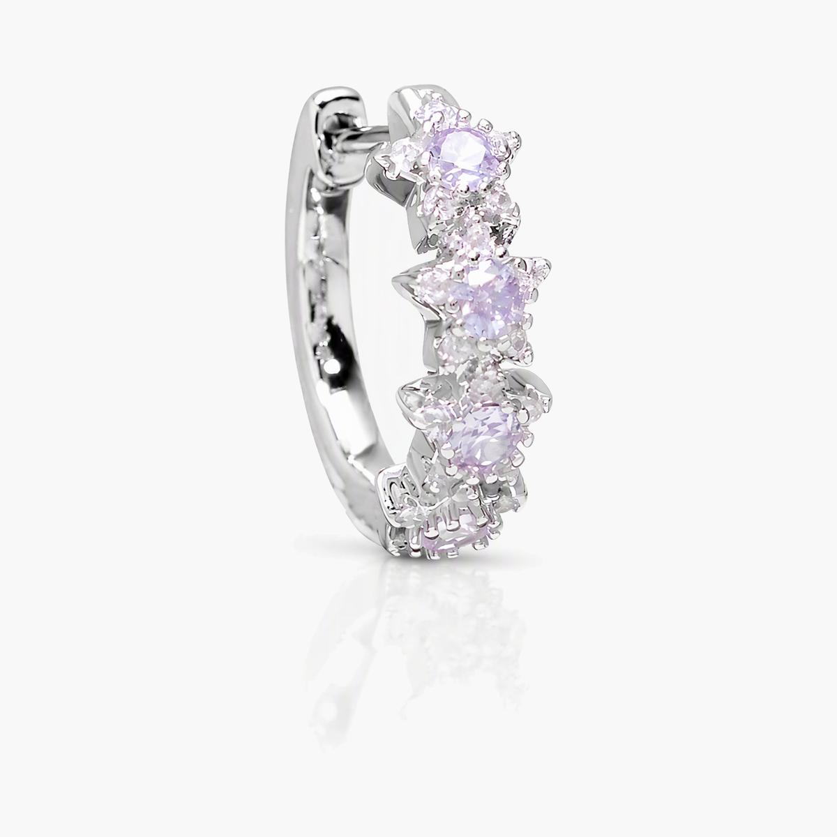 Dainty Snowflake Huggie Earrings