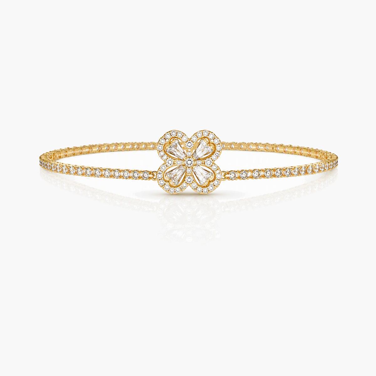 Dainty Four-Leaf Clover Bracelet