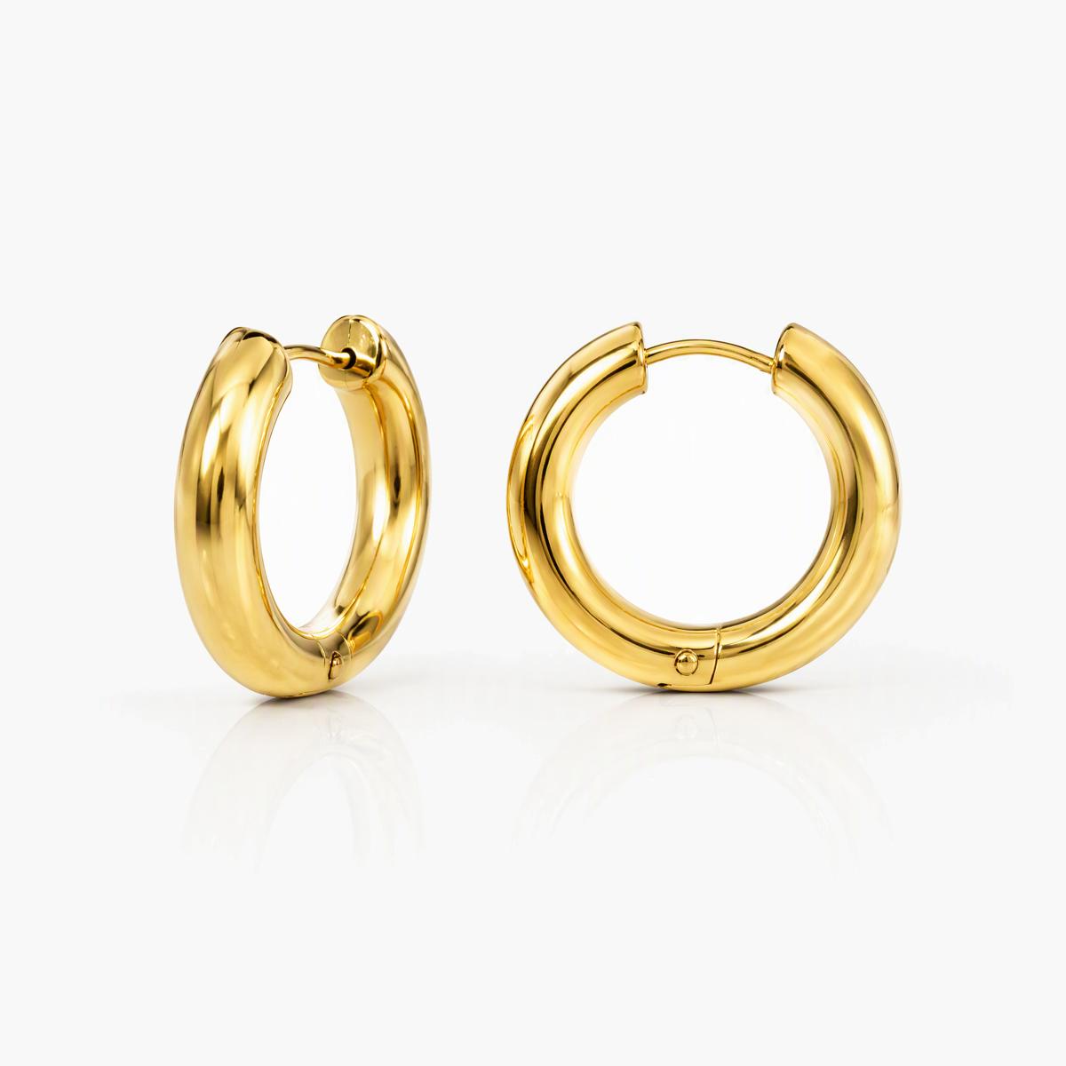 Chunky Twisted Hoop Earrings