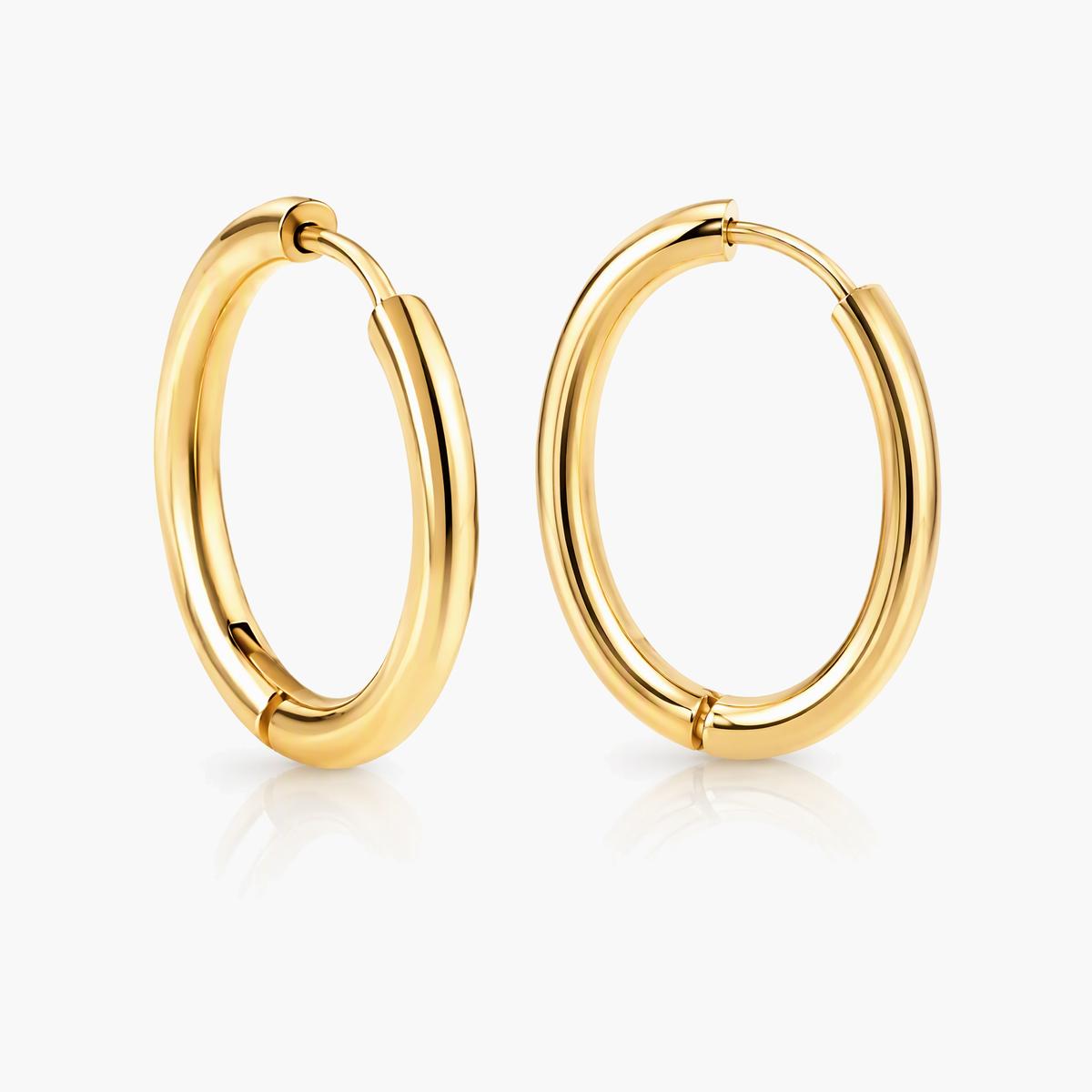 Minimalist Hinged Hoop Earrings