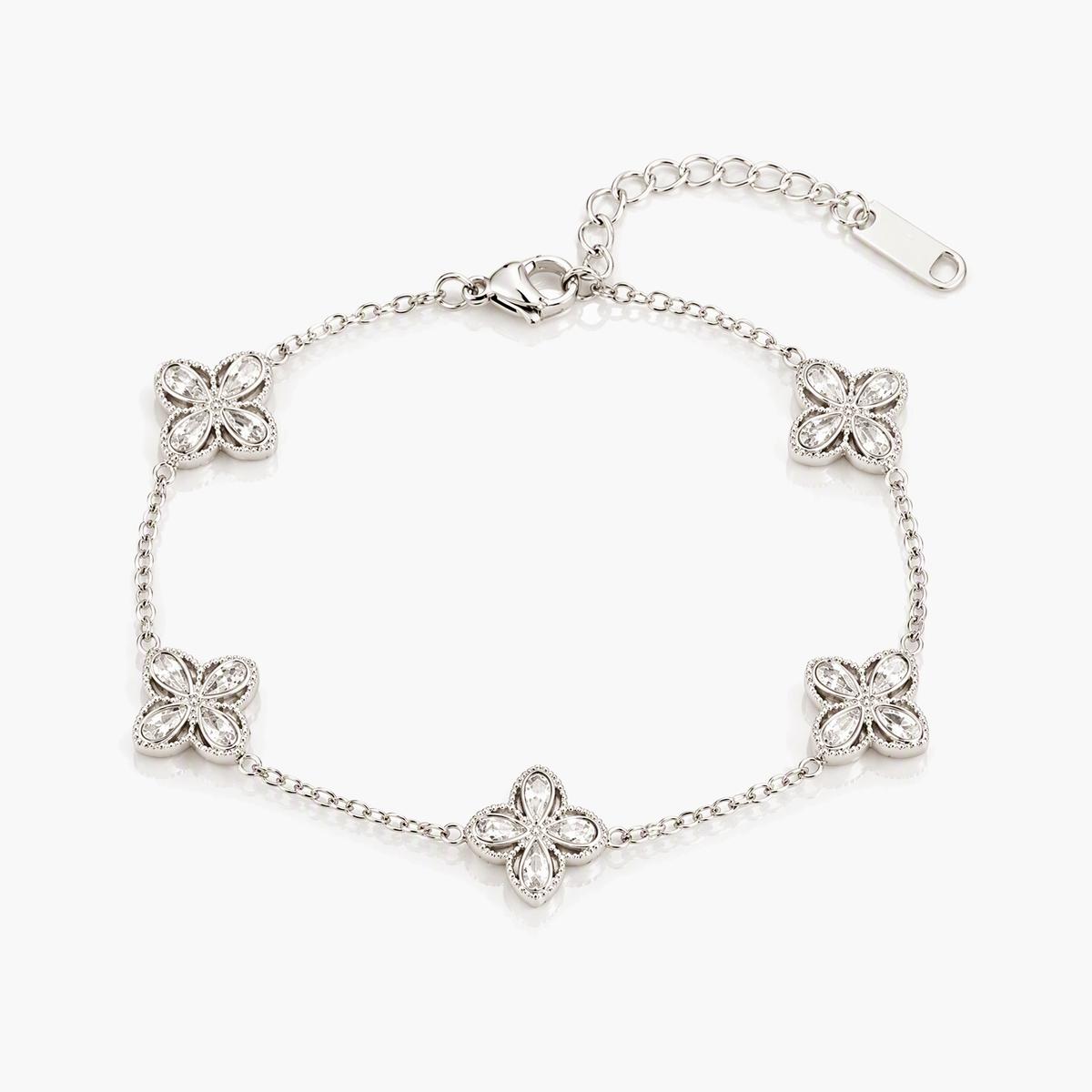Dainty Four-Leaf Clover Bracelet