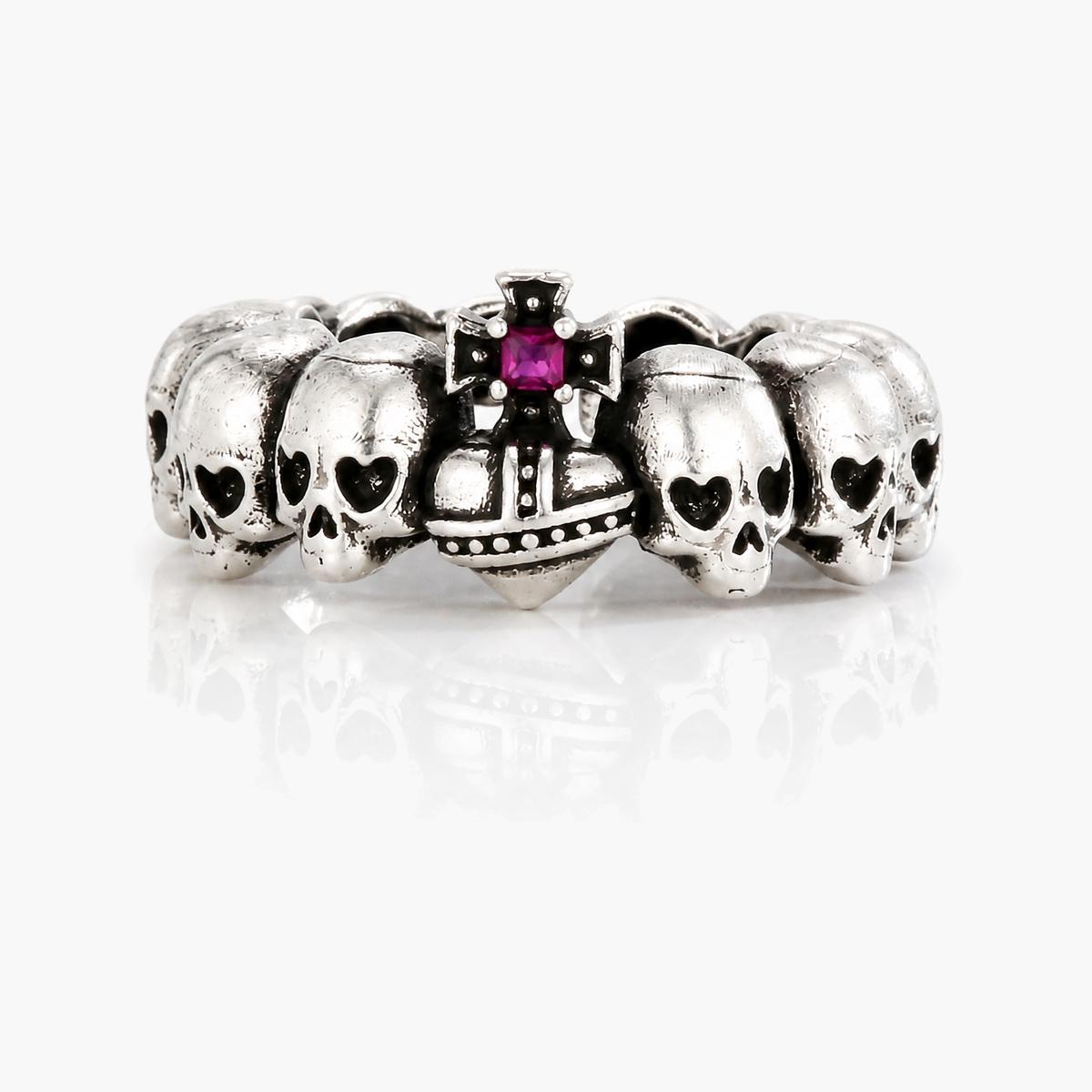 Vintage Skull Cross Ring