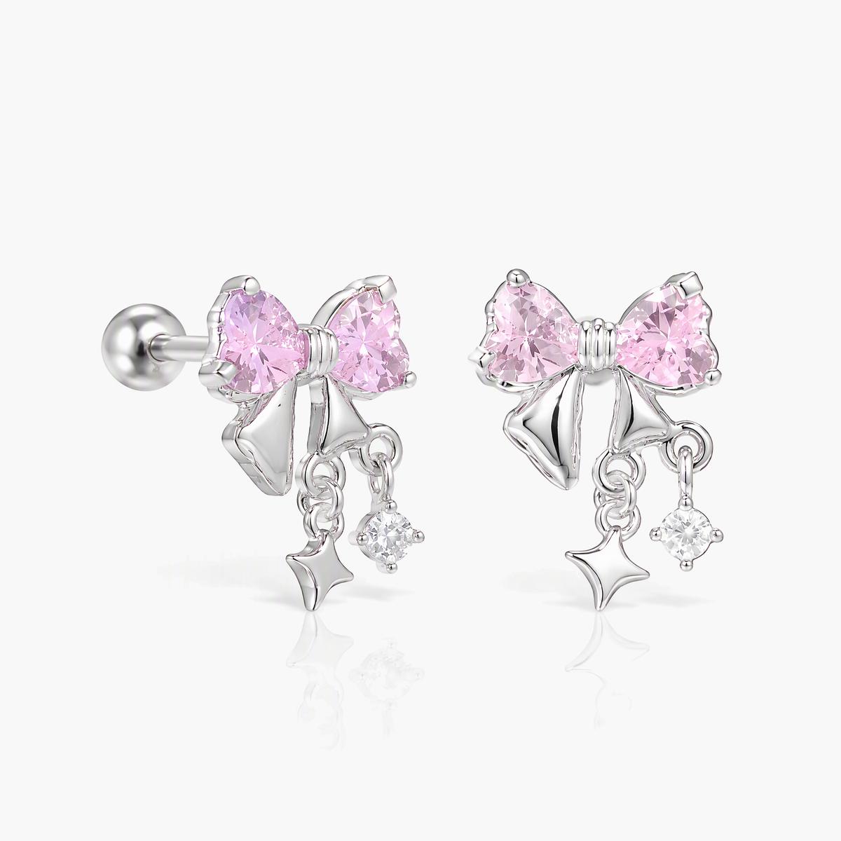 Cute Bow Knot Drop Earrings
