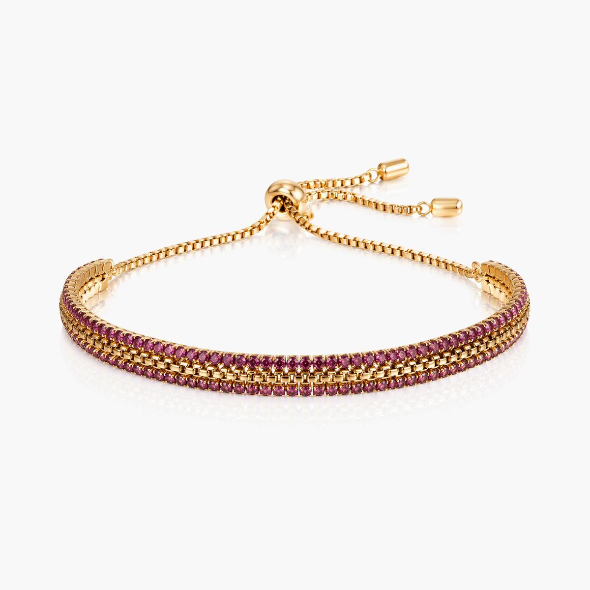 Trendy Double Row Tennis Bracelet