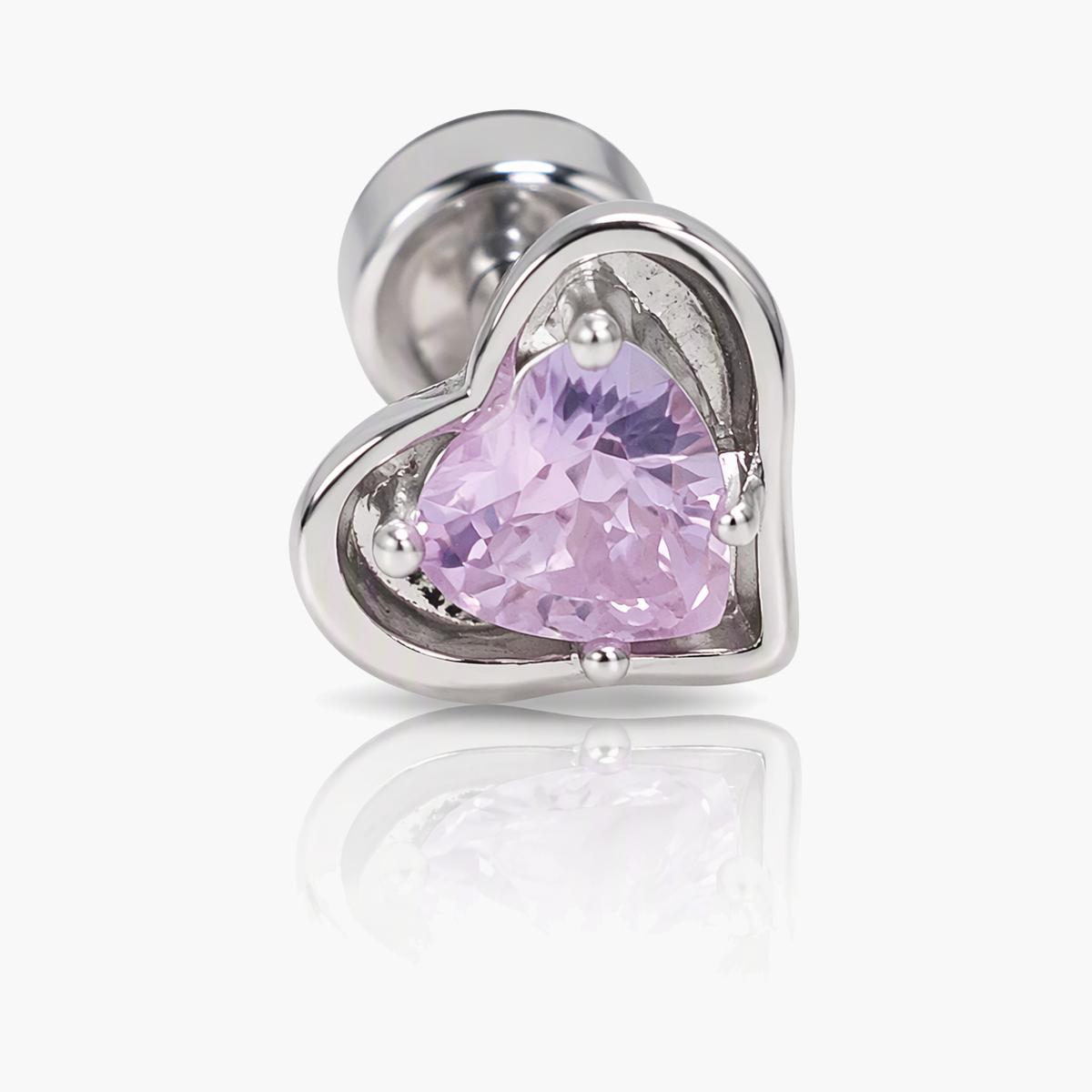 Cute Heart Charm Stud Earrings