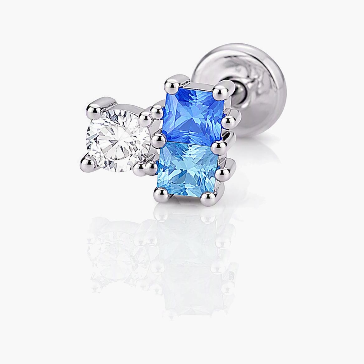 Dainty Multi-Stone Stud Earrings