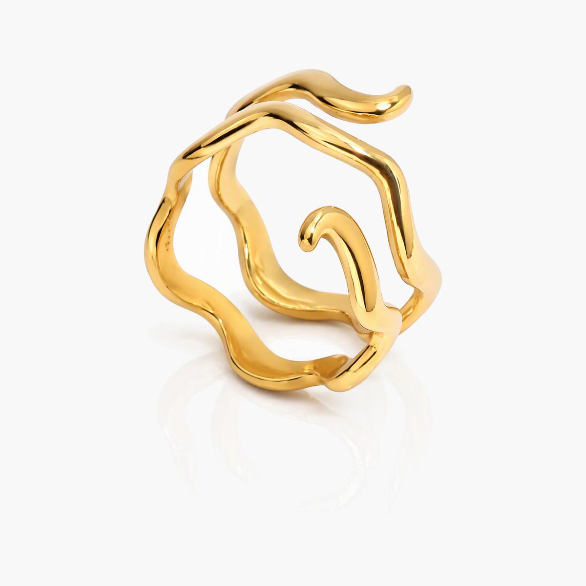 Trendy Flower Open Ring