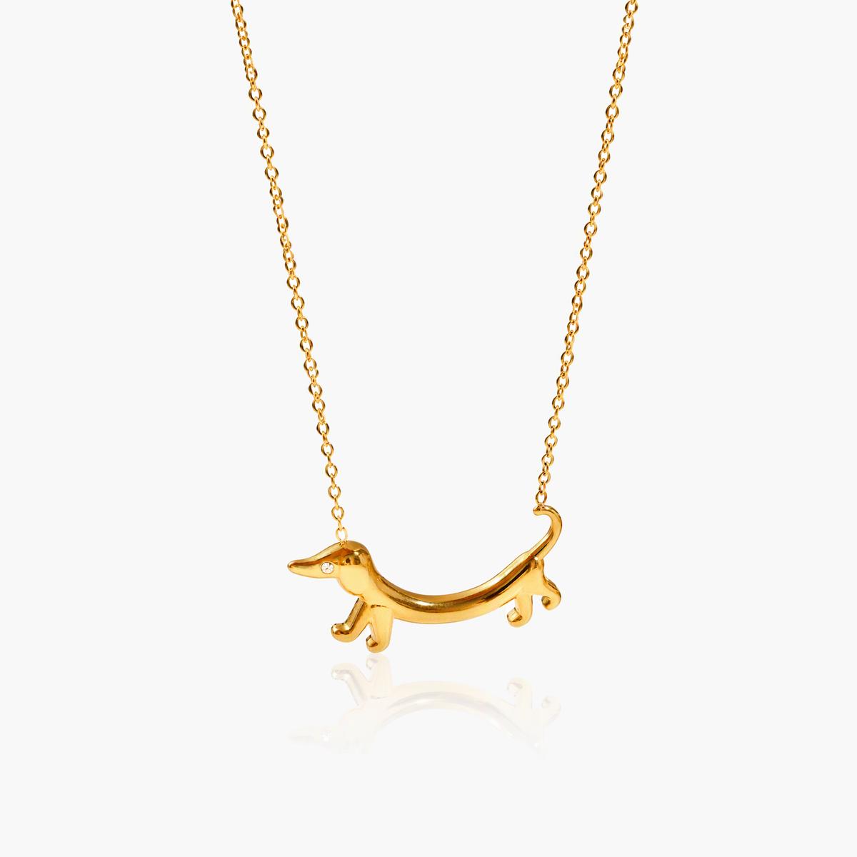 Cute Dachshund Pendant Necklace