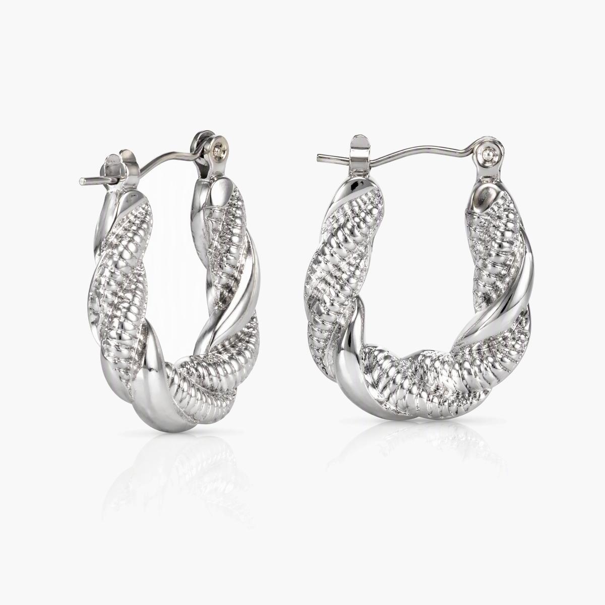Textured Hoop Earrings