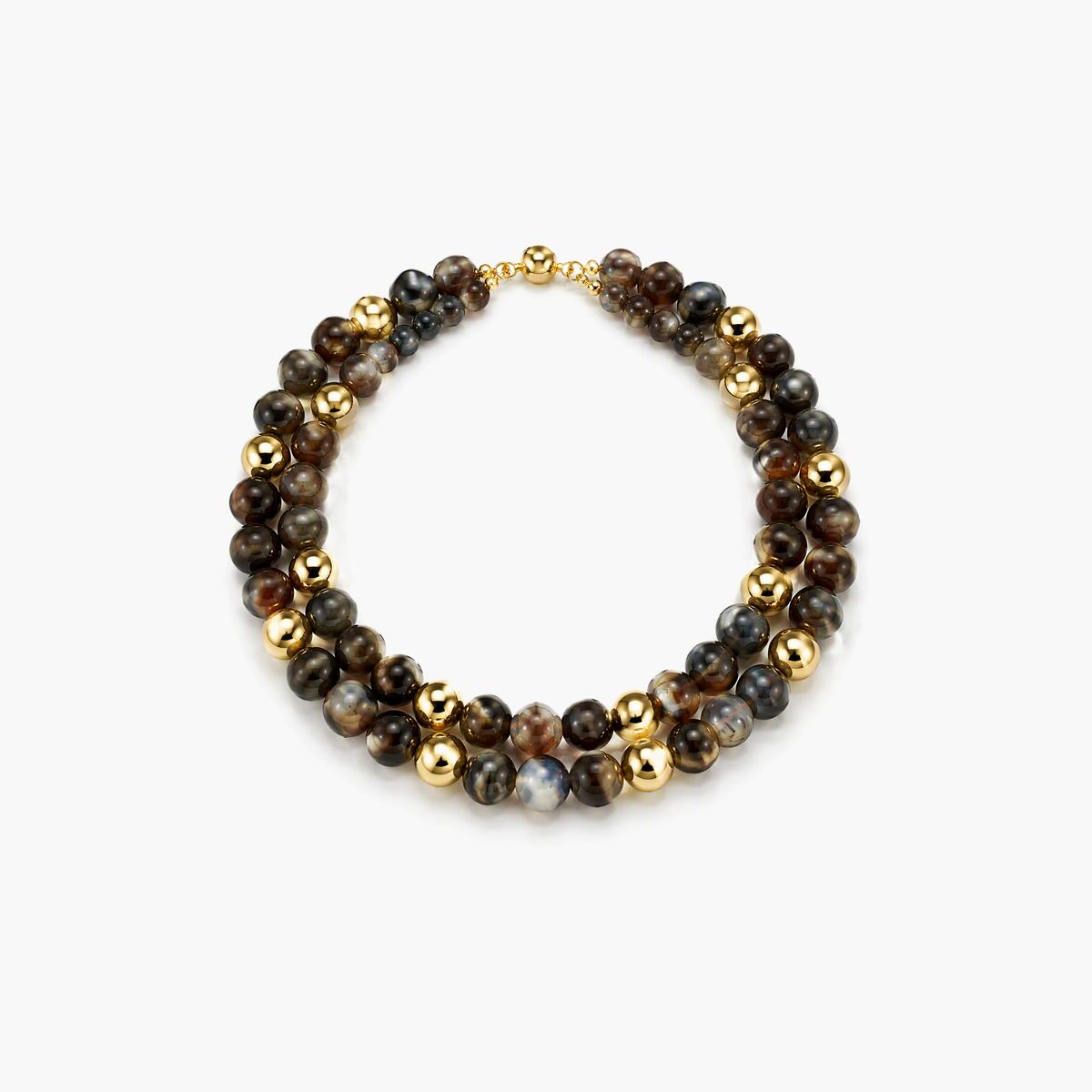 Chunky Multi-Strand Beaded Necklace