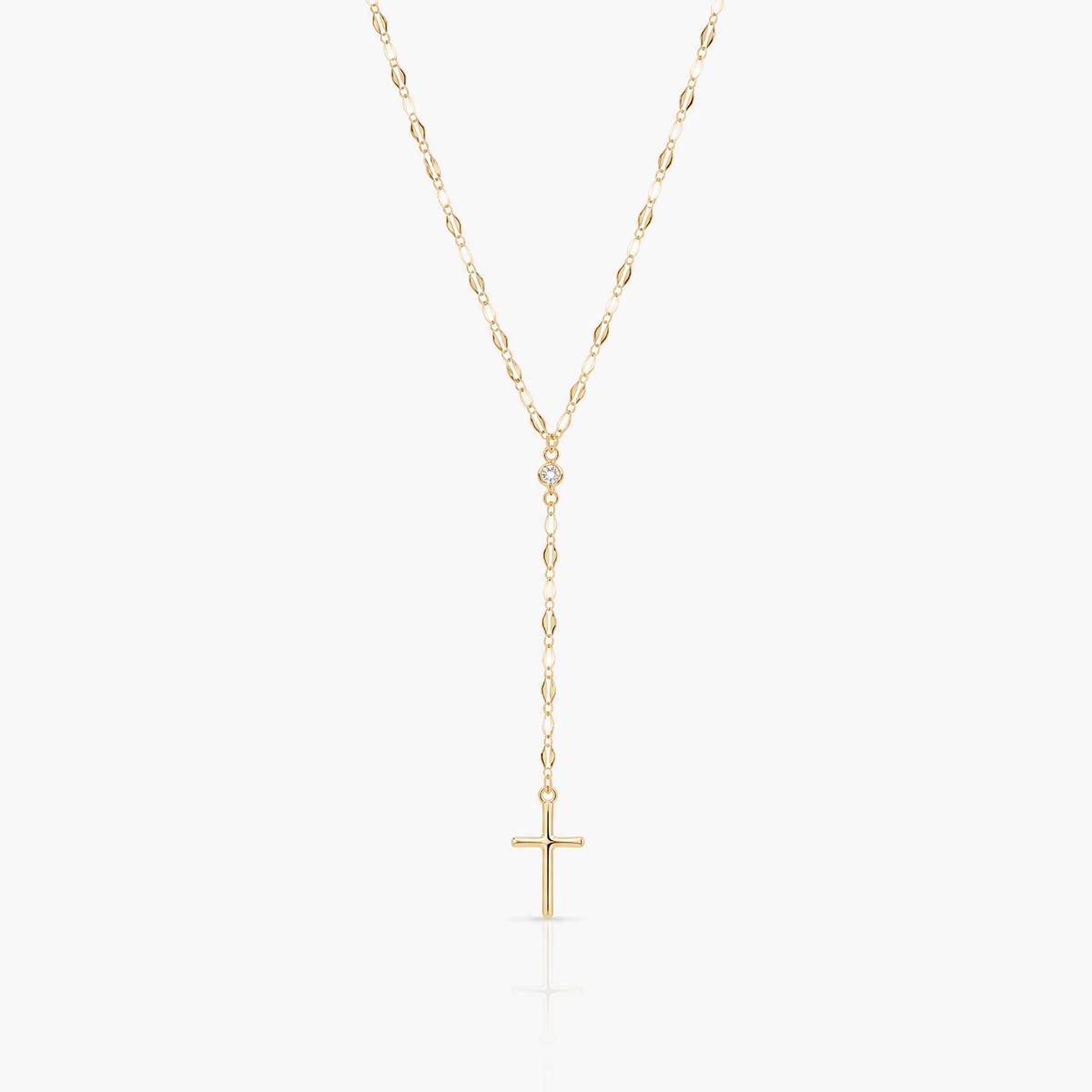Dainty Cross Y-Necklace