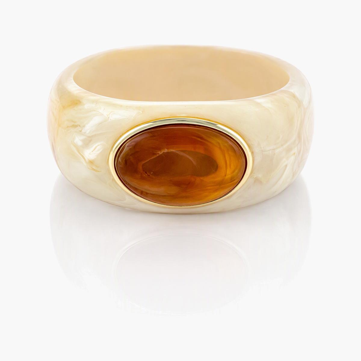 Chunky Square Stone Bangle