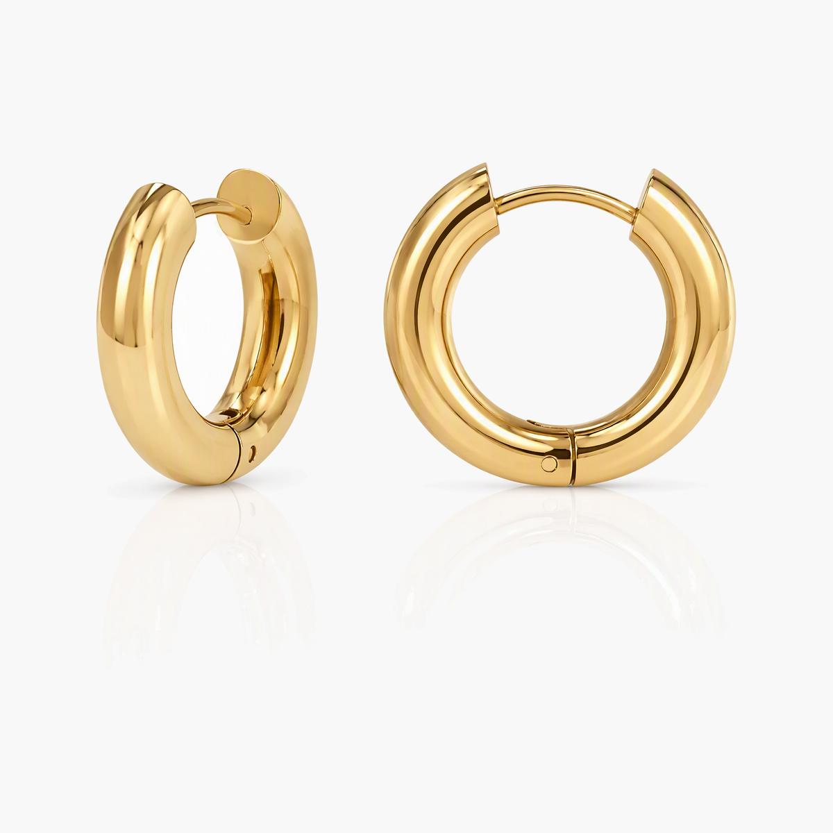 Minimalist Open Cuff Huggie Earrings